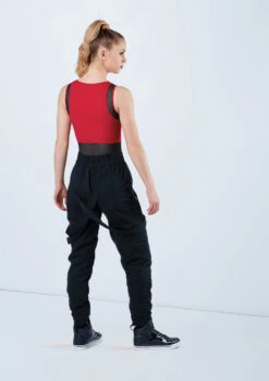 Weissman Mesh Detail Sleeveless Leotard