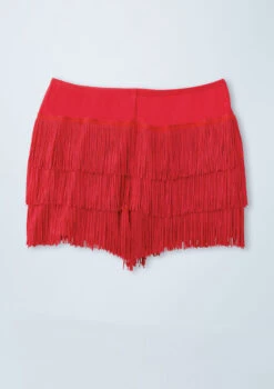 Weissman Fringe Shorts -Dance costume MT3228 red offfigure 004 17943.1678891258