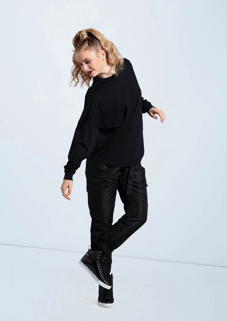 Weissman Long Sleeve Tee Weissman Long Sleeve Tee -Dance costume PT12725 black AH12406 black 801 47198.1698840510