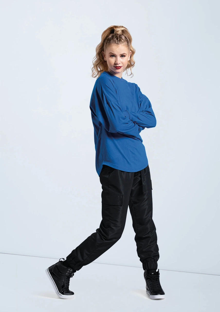 Weissman Long Sleeve Tee Weissman Long Sleeve Tee -Dance costume PT12725 royal AH12406 black 749 35820.1678891430