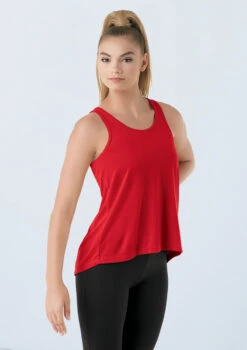 Weissman Flyaway Racerback Tank Top -Dance costume PT9669 red 0262 01320.1698450570