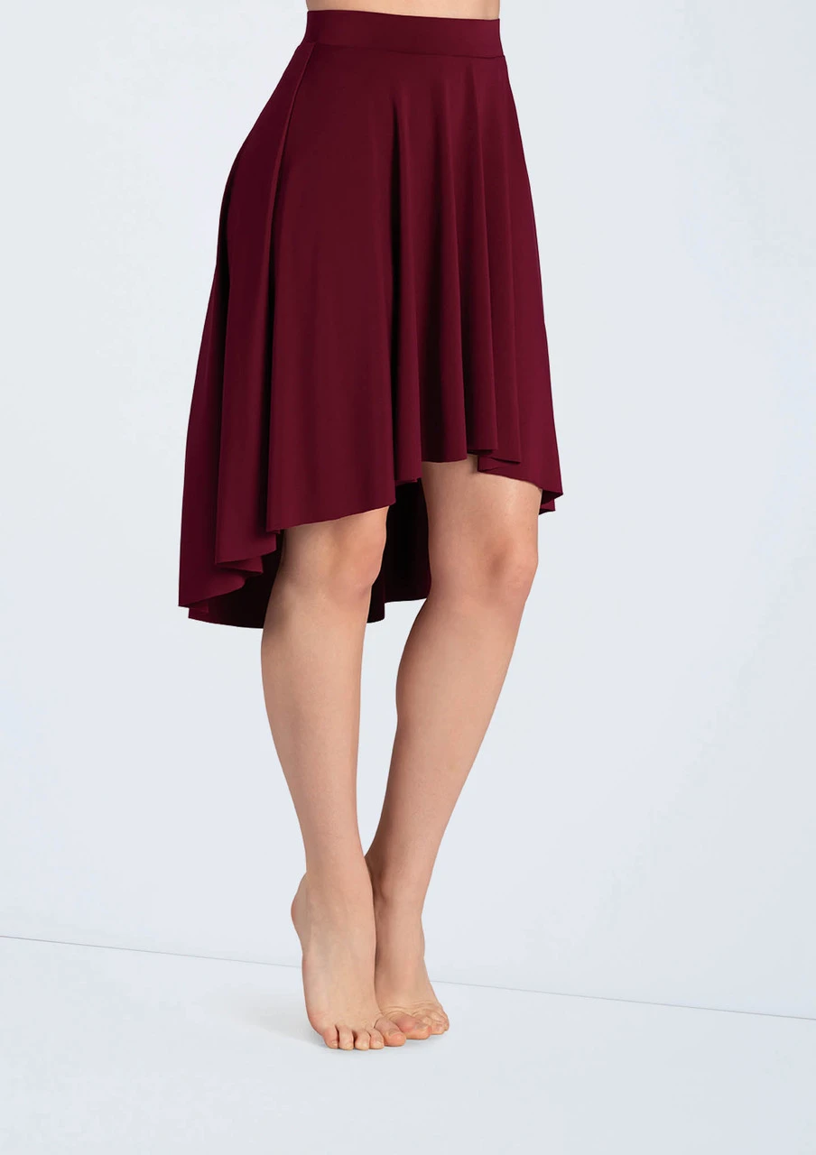 Weissman Matte Jersey Mid-Length Skirt Weissman Matte Jersey Mid-Length Skirt -Dance costume S10467 blackcherry 0946 18277.1678891460