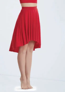 Weissman Matte Jersey Mid-Length Skirt 11 Weissman Matte Jersey Mid-Length Skirt -Dance costume S10467 red 004t 56852.1698718732