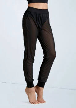 Weissman Mesh Jogger Pants 6 Weissman Mesh Jogger Pants -Dance costume SM11625 black 160372 84111.1698840527