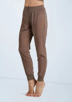 Weissman Mesh Jogger Pants 3 Weissman Mesh Jogger Pants -Dance costume SM11625 mocha 160396 78645.1678891641
