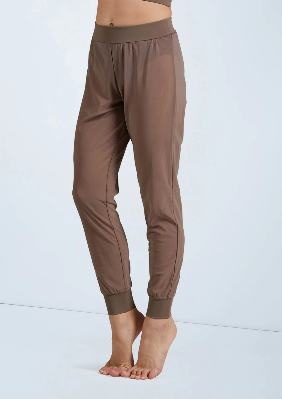 Weissman Mesh Jogger Pants Weissman Mesh Jogger Pants -Dance costume SM11625 mocha 160396 78645.1678891641