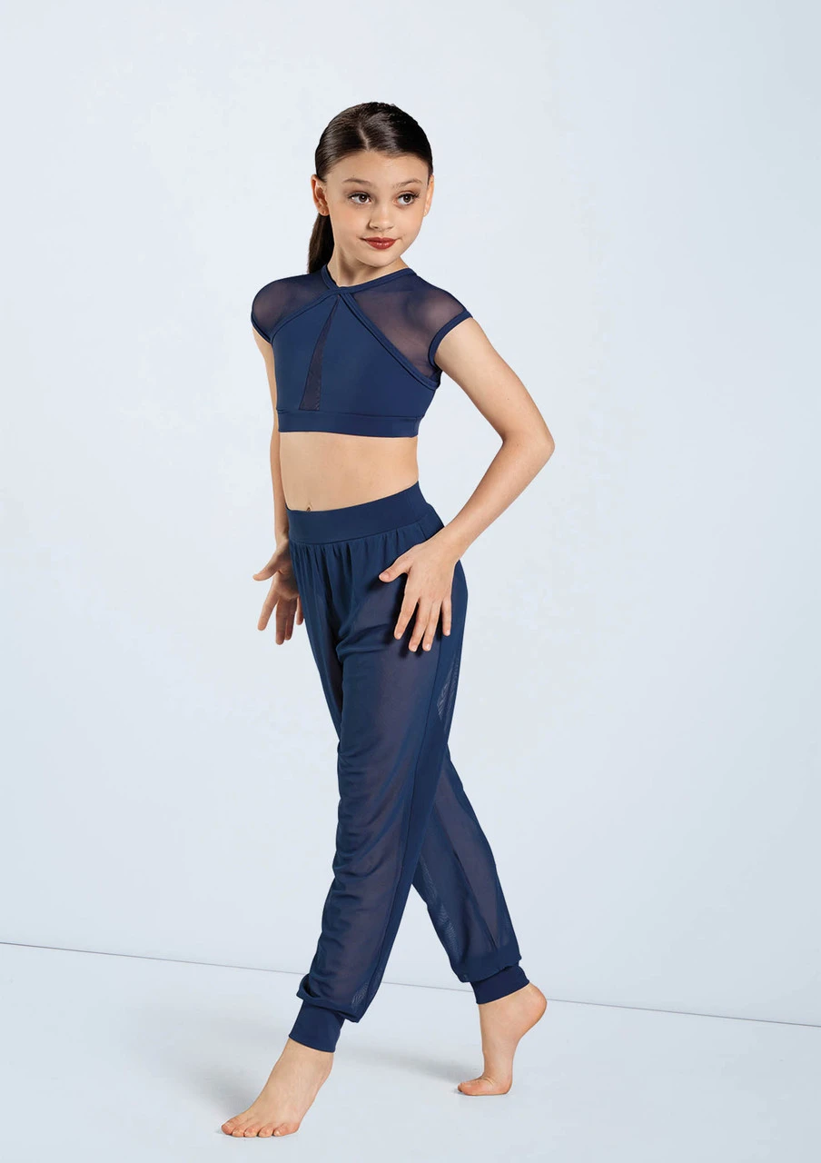 Weissman Mesh Jogger Pants Weissman Mesh Jogger Pants -Dance costume SM11625 navy 998 62857.1678891641