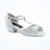 Tappers And Pointers Chelsea Ballroom Shoe 1 2" - Silver