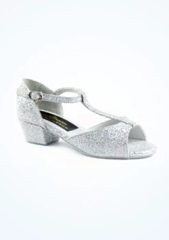 Tappers And Pointers Chelsea Ballroom Shoe 1 2" - Silver