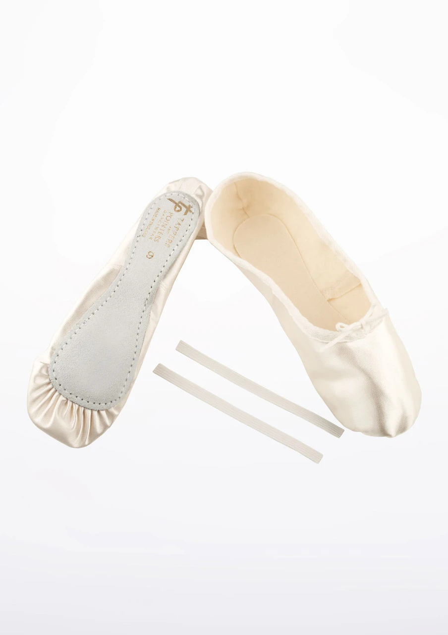 Tappers & Pointers Full Sole Satin Ballet Shoe - Ivory Tappers & Pointers Full Sole Satin Ballet Shoe - Ivory -Dance costume TAISSS CROPM IVO 67744.1678886378
