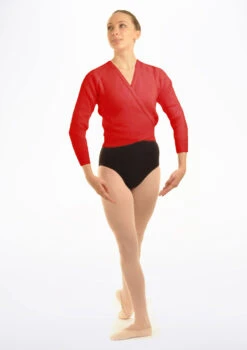 Tappers & Pointers Knit Ballet Wrap -Dance costume TAXCLS MAIN RED 84099.1678886458