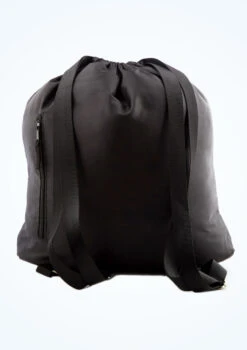 Tendu Luxury Satin-Look Drawstring Bag -Dance costume TET1059 BLK BACK 1 51450.1678886551