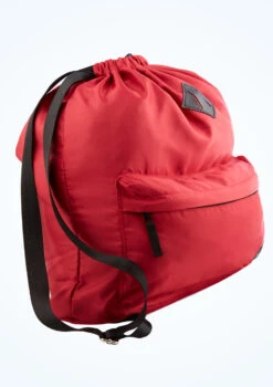 Tendu Luxury Satin-Look Drawstring Bag -Dance costume TET1059 RED FRONT 1 25315.1678886551