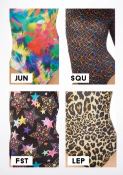 Alegra Girls Patterned Raya Dance Top -Dance costume al s5267 alegra girls patterned raya dance top colour swatch 59553.1678878563