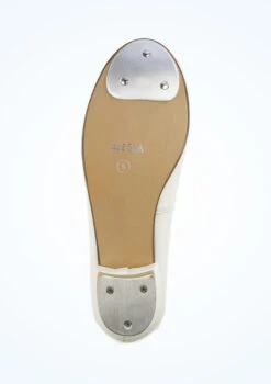 Alegra Tie Front Tap Shoe - White -Dance costume alh0022 white bottom 1 37854.1678872532
