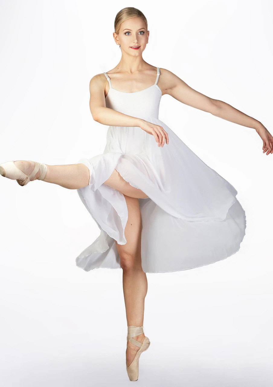 Capezio Empire Dress Capezio Empire Dress -Dance costume bg001 capezio empire dress white front 76535.1678927157