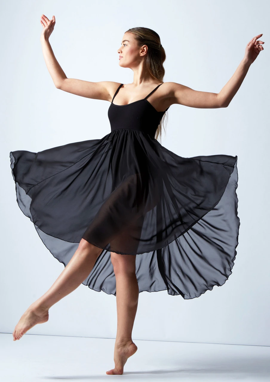 Capezio Empire Dress Capezio Empire Dress -Dance costume bg001 blk front 1 64242.1678927158