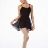 Bloch Pull-On Barre Ballet Dance Skirt -Dance costume bl cr5110 bloch pull on barre ballet dance skirt black front 21736.1678880723