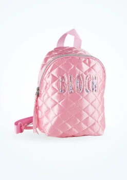 Bloch Girls Satin Backpack -Dance costume bla5320 pink front t 29207.1698711684