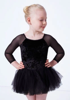 Bloch Girls Kelsey Tutu Leotard -Dance costume blcl0249 black close up front 84022.1675901673