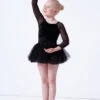 Bloch Girls Kelsey Tutu Leotard -Dance costume blcl0249 black front 1 24731.1675901672