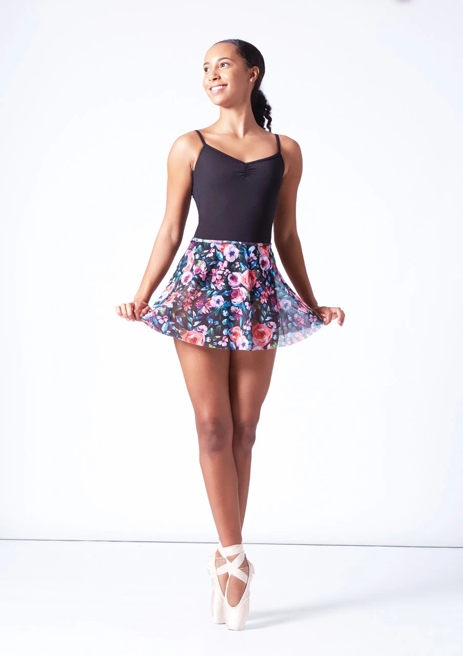 Bloch Floral Print Skirt - Navy Bloch Floral Print Skirt - Navy -Dance costume blr0241 multi front 1 65636.1695684490