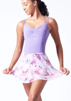 Bloch Floral Print Skirt - Pink -Dance costume blr0241 pink front t 53026.1696549634