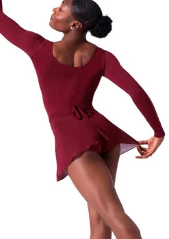 Bloch Professional Wrap Dance Skirt -Dance costume blr5130 red back t 06700.1698800443