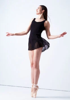 Bloch Emerge Mesh Cover Up Dress -Dance costume blz2917 black front 3 59109.1678926307