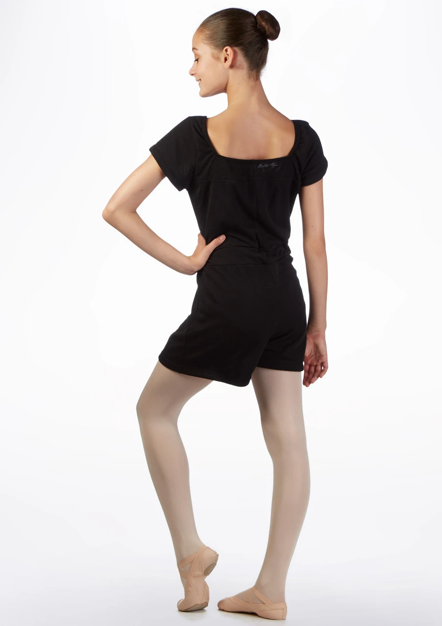 Ballet Rosa Teen Romper Warm Up Suit Ballet Rosa Teen Romper Warm Up Suit -Dance costume br anice ballet rosa teen romper warm up suit black back 66793.1678926651