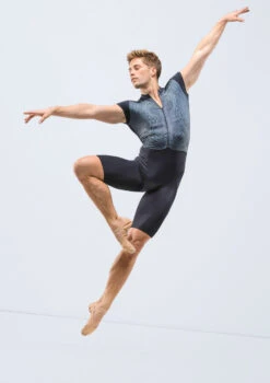 Ballet Rosa Mens Moki Zip Biketard