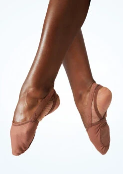 Capezio Canvas Hanami Pirouette -Dance costume cah064w mocha front t 05679.1698711779