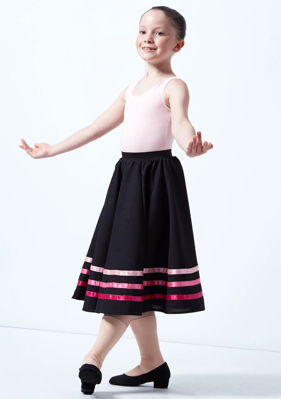 RAD Ballet Character Dance Skirt RAD Ballet Character Dance Skirt -Dance costume cd cs rad ballet character dance skirt pink front 81030.1678927403
