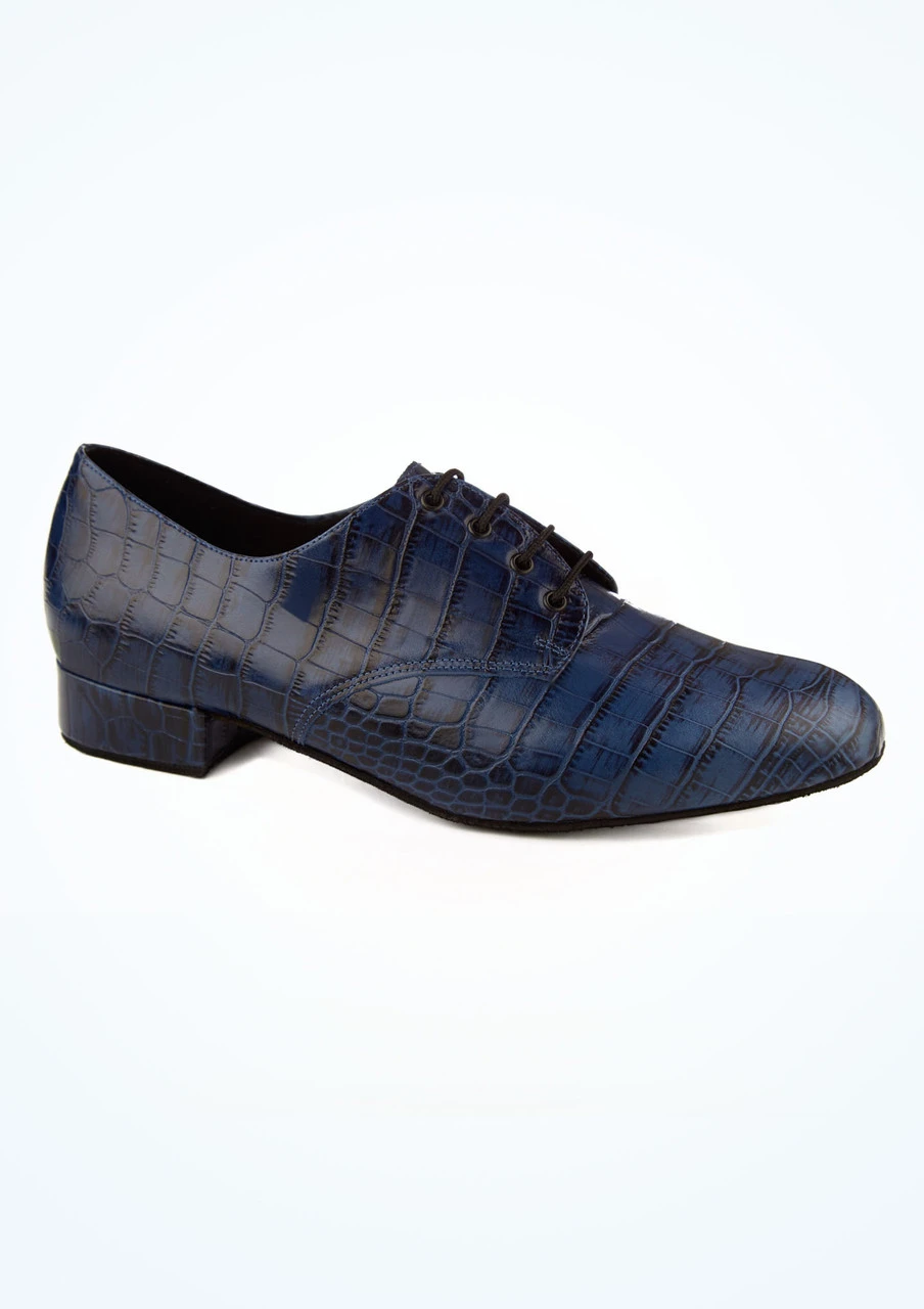 Freed Kelly Croc Effect Mens Ballroom Shoe - Blue Freed Kelly Croc Effect Mens Ballroom Shoe - Blue -Dance costume fr kellyl freed kelly croc effect mens ballroom shoe blue main image 23932.1678927771