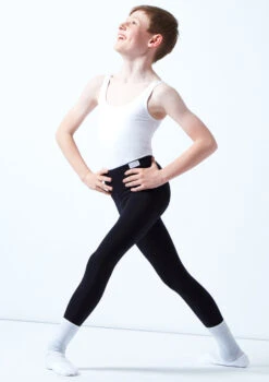 Freed Mens RAD Stirrup Tights -Dance costume frr317p black front 2 67597.1676420536