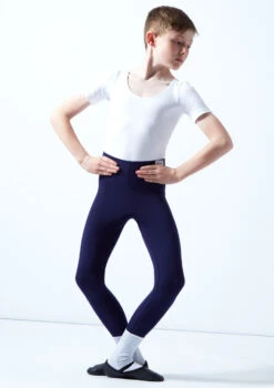 Freed Mens RAD Stirrup Tights -Dance costume frr317p navy front 2 39773.1676420536