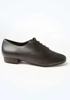 International Dance Shoes Mens MT Ballroom Shoes - 1" -Dance costume idsmt black side 20522.1697066958