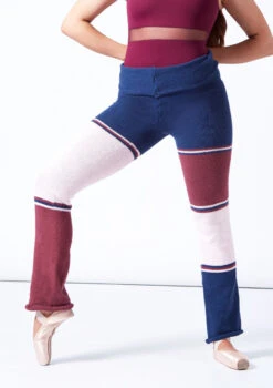 Intermezzo Cosimo Knit Warm Up Pants -Dance costume it5534 navy blue front t 79261.1698449022