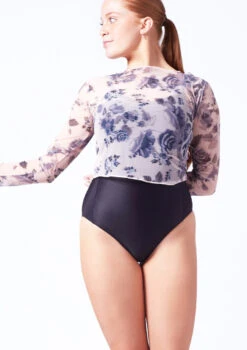 Intermezzo Celia Mesh Top -Dance costume it6610 pink front t 11437.1698449021