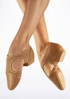 So Danca Open Arch Jazz Shoe - Caramel