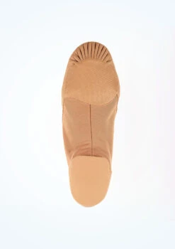 So Danca Split Sole Stretch Jazz Shoe - Tan -Dance costume jze 45 so danca split sole stretch jazz shoe tan brown no3 56051.1678885801