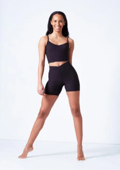 Mirella V Front Chevron Rib Shorts