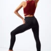 Move Dance Dream Footless Dance Leggings -Dance costume mo p0624 sporty leggings black back 54344.1678884541