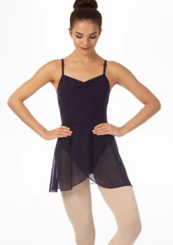 Move Dance Tilly Midi Wrap Dance Skirt -Dance costume mo r0012 move tilly midi wrap dance skirt blue front thumbnail no1 T 01979.1695433071