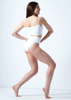 Move Dance Europa High Waisted Dance Briefs 6 Move Dance Europa High Waisted Dance Briefs -Dance costume mo r0021 move dance europa high waisted dance briefs white back 19576.1678884621