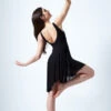 Move Dance Larissa High Split Lyrical Dress 1 Move Dance Larissa High Split Lyrical Dress -Dance costume mo r0222 move dance larissa high split lyrical dress black back 12399.1678884660