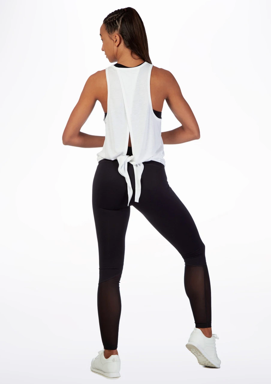 Move Dance Tie Back Dance Top Move Dance Tie Back Dance Top -Dance costume mo z0608 move tie back dance top white back 38331.1678884946