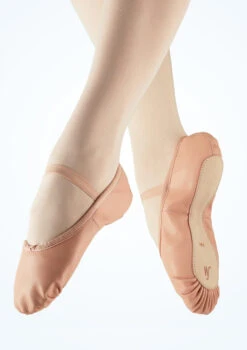 Move Dance Full Sole Vegan Ballet Shoe -Dance costume mob0017 pnk main 2t 56119.1692921109