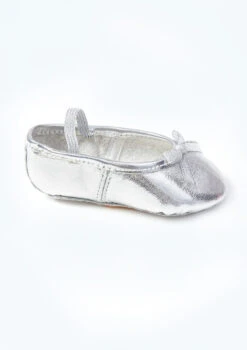 Move Dance Full Sole Leather Ballet Shoe - Silver -Dance costume mob0020sil silver side t 30552.1692921180