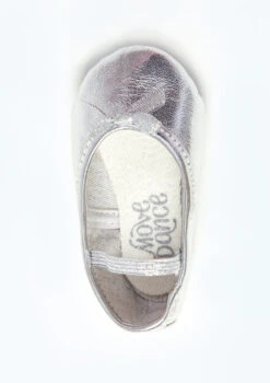 Move Dance Full Sole Leather Ballet Shoe - Silver -Dance costume mob0020sil silver top 89910.1683070048
